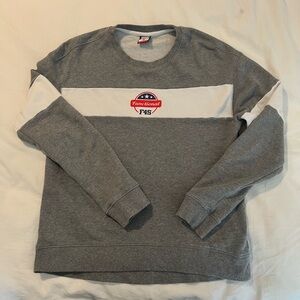 Gray and White Men's Sweater